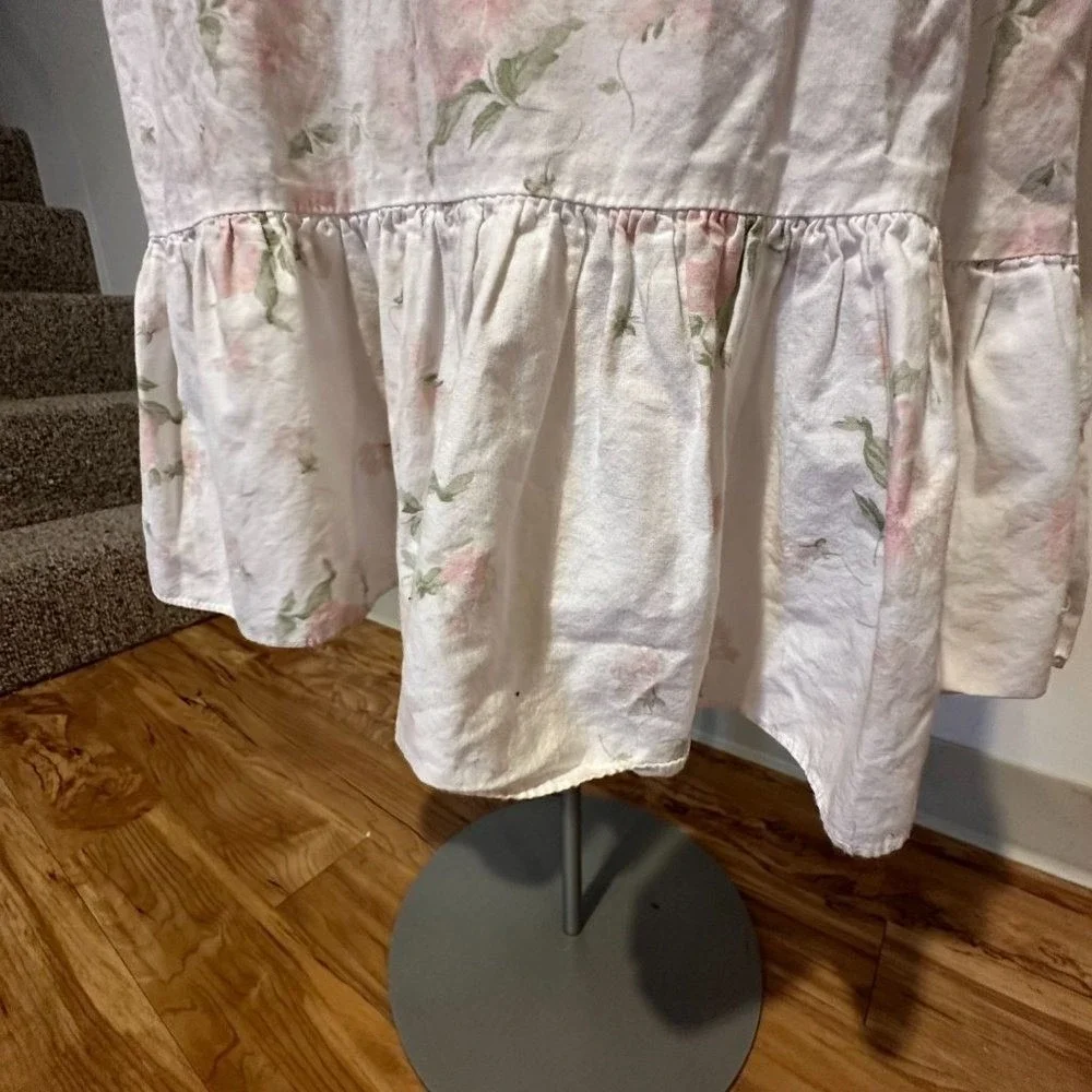 Victoria's Secret Vintage 1980's Prairie Lace Floral Night Gown, Size‎ Small